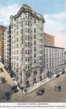 (Original) Peabody Hotel, Memphis, Tenn.; source: http://www.memphisheritage.org/MHIHost/LostMemphis.html