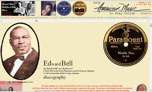 Illustrated Ed Bell discography