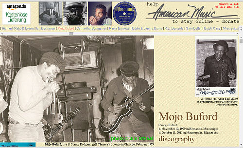 Illustrated George 'Mojo' Buford discography