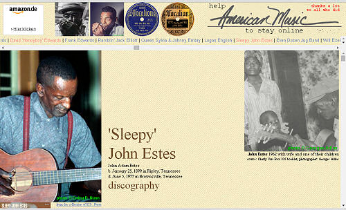 Illustrated Sleepy John Estes discography