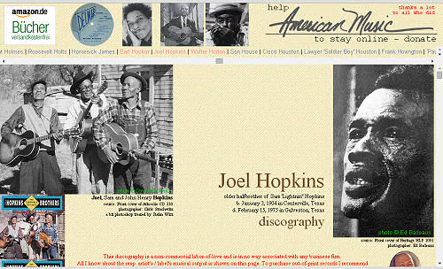 Illustrated Joel Hopkins discography