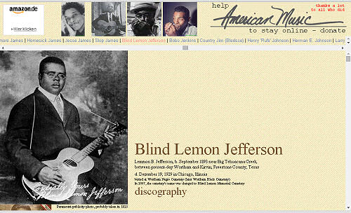 Illustrated Blind Lemon Jefferson&amp;amp;amp;nbsp;discography