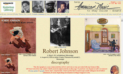 Illustrated Robert Johnson&amp;amp;nbsp;discography