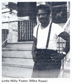 Little Willy Foster; source: Blues Unlimited No. 111 (December-January 1974/75), p. 19; photographer: Mike Rowe; click to enlarge !