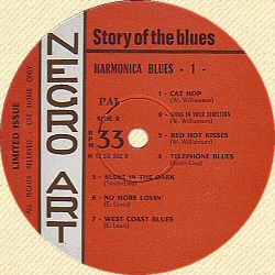 Negro Art Records label; click to enlarge !