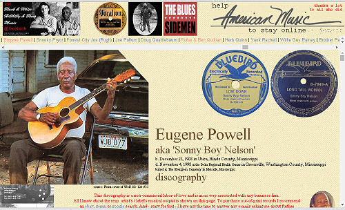 Illustrated Eugene Powell discography
