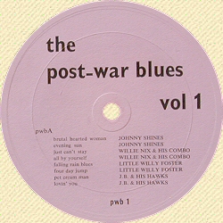 the post-war blues label
