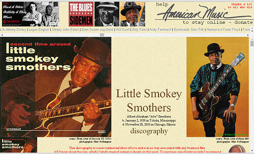 Illustrated Abe 'Little Smokey' Smothers discography