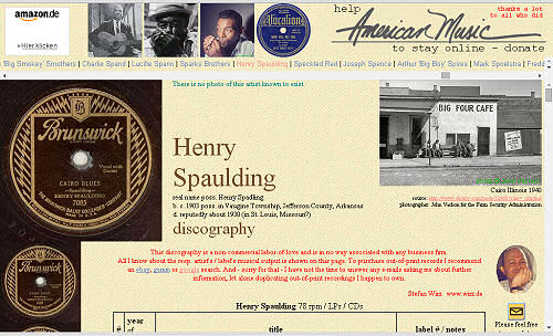 Illustrated Henry Spaulding discography