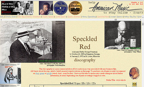 Illustrated Speckled Red discography