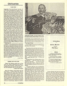 Tampa Red obituary by Jim O'Neal; source: Living Blues 50 (Spring 1981)<br>, p. 42; photographer: Jim O'Neal, 1974