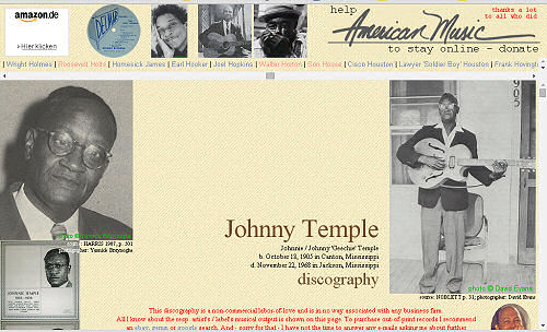Illustrated Johnny Temple discography