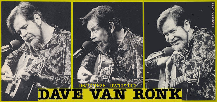 Dave Van Ronk in Paris 1983, Fotos: Christian Rose