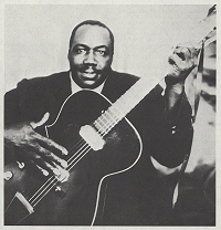 J O H N N Y   Y O U N G, 1950s; source: Blues Unlimited 137/138, p. 17