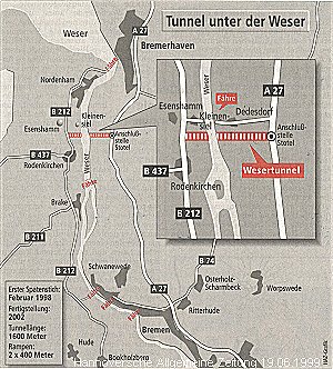Neuigkeiten: Feierliche Eröffnung des Wesertunnels