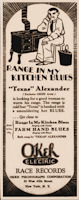T E X A S'   A L E X A N D E R   ad for 'Range In My Kitchen Blues'; source: John Tefteller's Blues Images