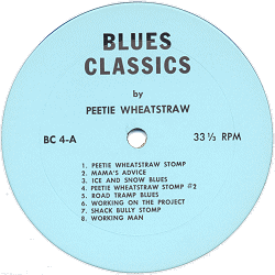 Blues Classics Records label