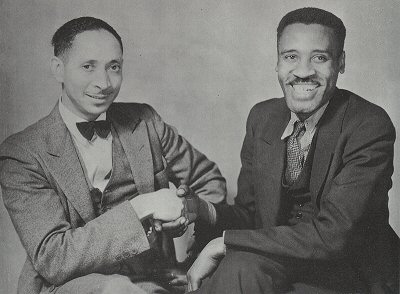 Tampa Red & Leroy Carr; Two of the giants of urban blues meet at the RCA Victor Recording Studios in Camden, New Jersey, about 1934; source: Cohn 1993, p. 161 ('Frank Driggs collection')