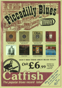 Catfish Records advertisement in Blues & Rhythm #155 (Christmas 2000), p. 51