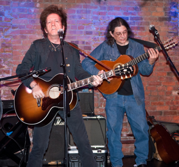 Willie Niles and Frank Christian at Gerdes Folk City 50th Anniversary Reunion in New York City on June 7, 2010; photographer: Frank Beacham