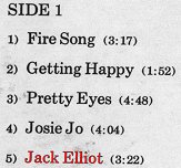 side 1, track 5: 'Jack Elliot'