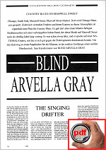 Blind Arvella Gray - The Singing Drifter.- Blues Power Magazin #6 (1994), pp. 22-2; click to read article as pdf-file (2 MB)