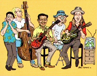 Larry Johnson, Brian Kramer & The Couch Lizards; illustration by Brian Kramer