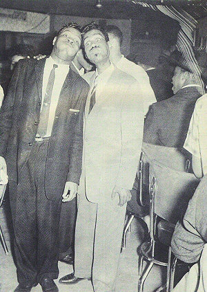 Magic Sam and Johnnie Jones in Chicago, IL, c. early 1960s; source: Blues Unlimited 139 (Autumn 1980), p. 41 ('Courtesy Letha Jones')