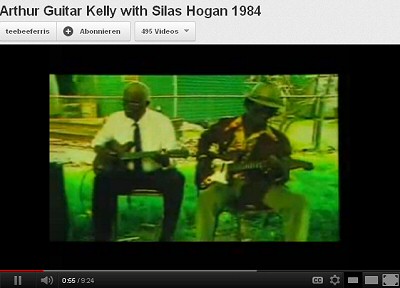 Silas Hogan & A R T H U R   'Guitar'   K E L L Y 1984; source: Nick Spitzer's documentary 'Raining in My Heart'