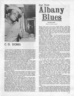 Kip Lornell: Albany Blues (Part Three).- Living Blues 16 (Spring 1974), p. 27