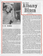 Kip Lornell: Albany Blues (Part Three).- Living Blues 16 (Spring 1974), p. 27
