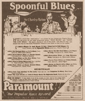 January 11, 1930 advertisement for Paramount 12869 in The Chicago Defender; source: Samuel Charters: The Bluesmen - The story and the music of the men who made the Blues.- New York (Oak Publications) 1967, p. 46