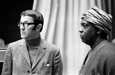 Joachim-Ernst Berendt & Sun Ra; source: http://www.jazzpages.com/news/Joachim-Ernst-Berendt-Sendungen-SWR.htm; photographer: Hans Kumpf; click to enlarge!