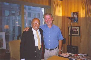 Ahmet Ertegun & John Broven in the Atlantic Records office, October 2006; source: http://www.thebluegrassspecial.com/archive/2009/august2009/bookexcerptaugust09.php; click to enlarge!