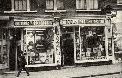 Dobell's Folk/Jazz Record Shop at 75/77 Charing Cross, London; source: Christopher Booker & Candida Lycett Green: 'Goodbye London - An illustrated Guide To The Threatened Buildings'; London (Fontana) 1973, p. 62; scan courtesy Alan Balfour; click to enlarge!
