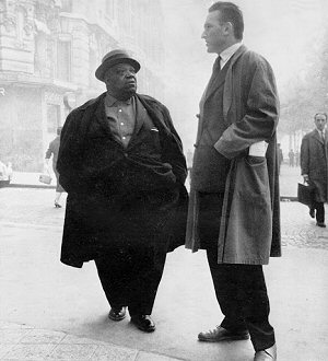 Jimmy Rushing and <b>Kurt Mohr</b>, Paris, October 1957; click to enlarge!