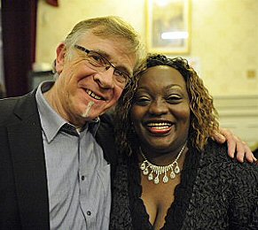 Jacques Périn & Sharrie Williams, January 18, 2012; source: http://blogdechoc.over-blog.com/article-academie-du-jazz-remise-des-prix-2011-97229353.html; click to enlarge!