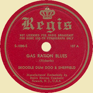 Regis S-107 A - 'Gas Ration Blues'