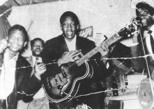 B I R M I N H A M   J O N E S, Freddy Robinson (later 'Abu Talib') & Jimmy Dawkins, c. 1956; source: Blues & Rhythm #145 (Christmas 1999), p. 8 ('Courtesy Abu Talib')