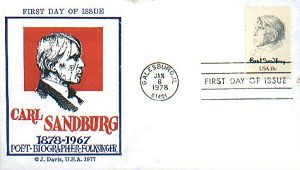 Carl Sandburg 'American Poet' FDC