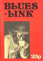 front cover of Blues Link # 1 (1973); photo by Gerben Kroese; click to enlarge!