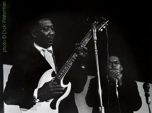 Muddy Waters & James Cotton at Carnegie Hall, New York, 1965; source: https://www.morrisonhotelgallery.com/collections/oIfBze/Blues-Photography; photographer: Dick Waterman
