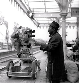 Muddy Waters being filmed; source: 