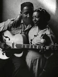 Muddy Waters with his wife Geneva; source: Internet; photographer: Art Shay