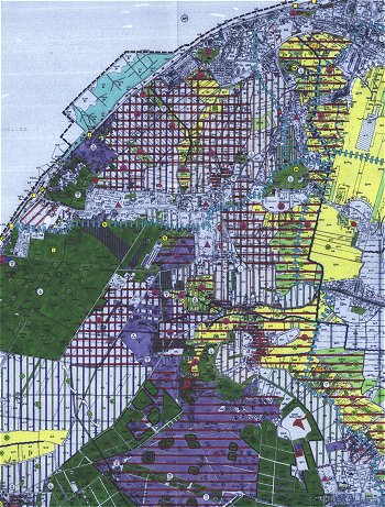 Landschaftsplan Cuxhaven, Karte 'Maßnahmen zum Schutz, zur Pflege und zur Entwicklung von Natur und Landschaft'