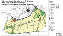 Gruenordnungsplan Vogelsang, Karte 'Bestand' als vergrerte jpg-Datei