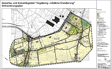 Gruenordnungsplan Vogelsang, Karte 'Bewertung' als vergrerte jpg-Datei